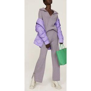 NAADAM Fisherman Pants Button Side Zippers Small * Flawed See Pics